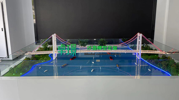 铁路桥梁沙盘模型