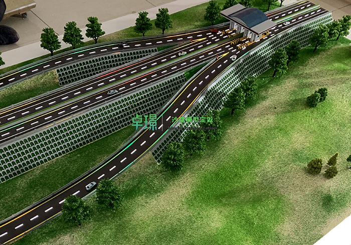 沙漠高速公路沙盘模型