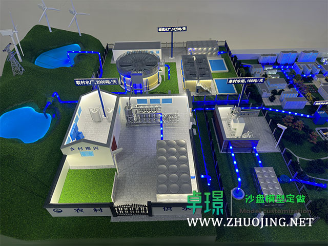 农村供水沙盘模型制作厂家案例