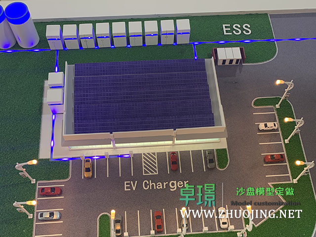 光储充一体化充电站沙盘模型制作厂家案例