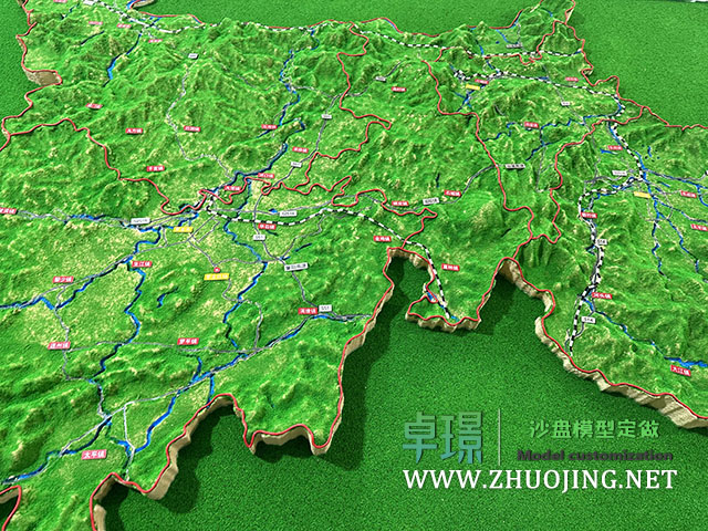 立体地形图沙盘模型制作厂家案例