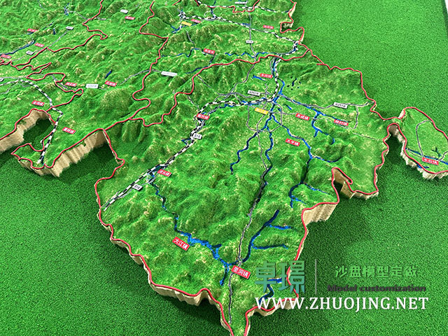 立体地形图沙盘模型制作厂家案例